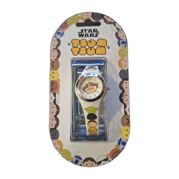 Disney Star Wars Watch Silicone SWT9000TG Tsum Tsum Princess Leia 2016 NEW - Picture 1 of 2